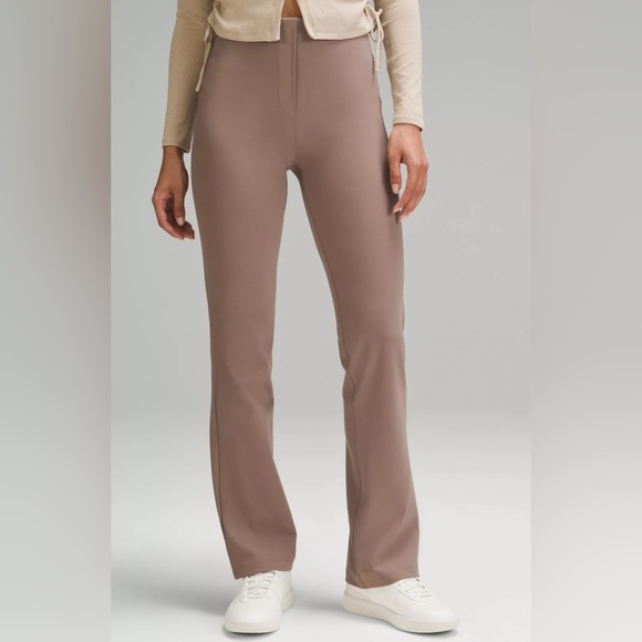 lululemon athletica Pants - Lululemon Align High Rise Flare Pants Taupe Size 6 Athleisure Yoga